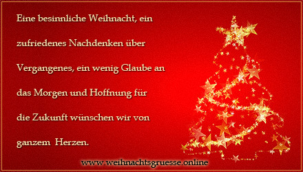 Besinnliche Weihnachtsgrusse