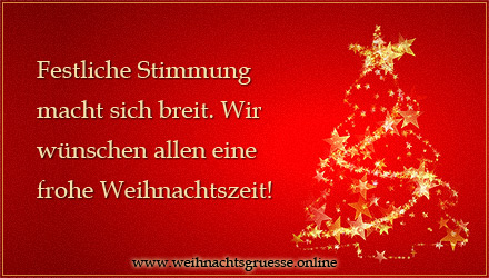 Kurze Weihnachtsgrüße