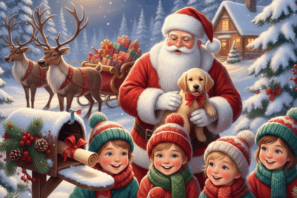 Weihnachtsgrüße für Kinder